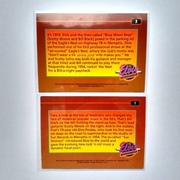 Elvis Presley Vintage Trading Cards 1992 (7) - Picture 4 of 6